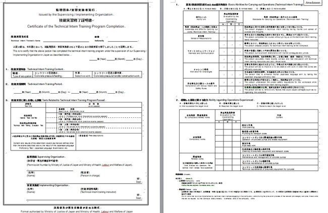 cac loai giay danh gia thuc tap sinh nhat ban 6801c859988a1